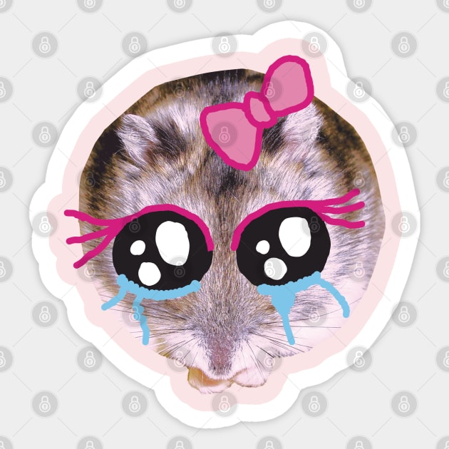 Sad Hamster Sticker by EunsooLee